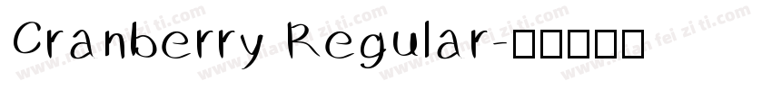 Cranberry Regular字体转换